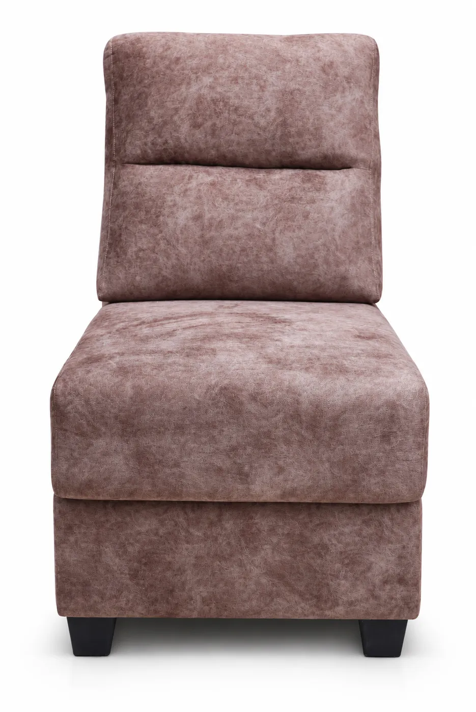 L-Shaped Sofa, Mocha Brown Suede, photo 3
