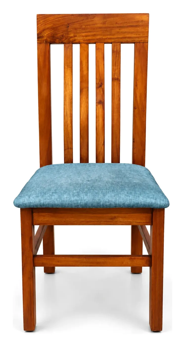 4-Seater Dining Set, White Top, Slat-Back Chairs, photo 4