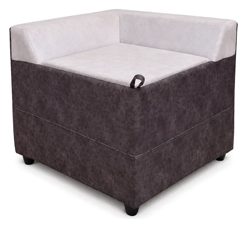Corner Sofa, Purple-Grey with Storage Corner, photo 9