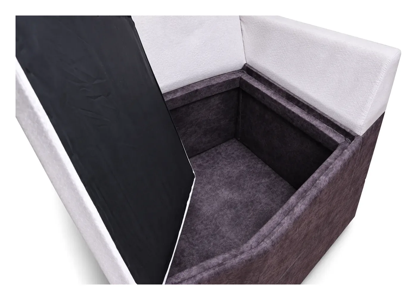 Corner Sofa, Purple-Grey with Storage Corner, photo 12