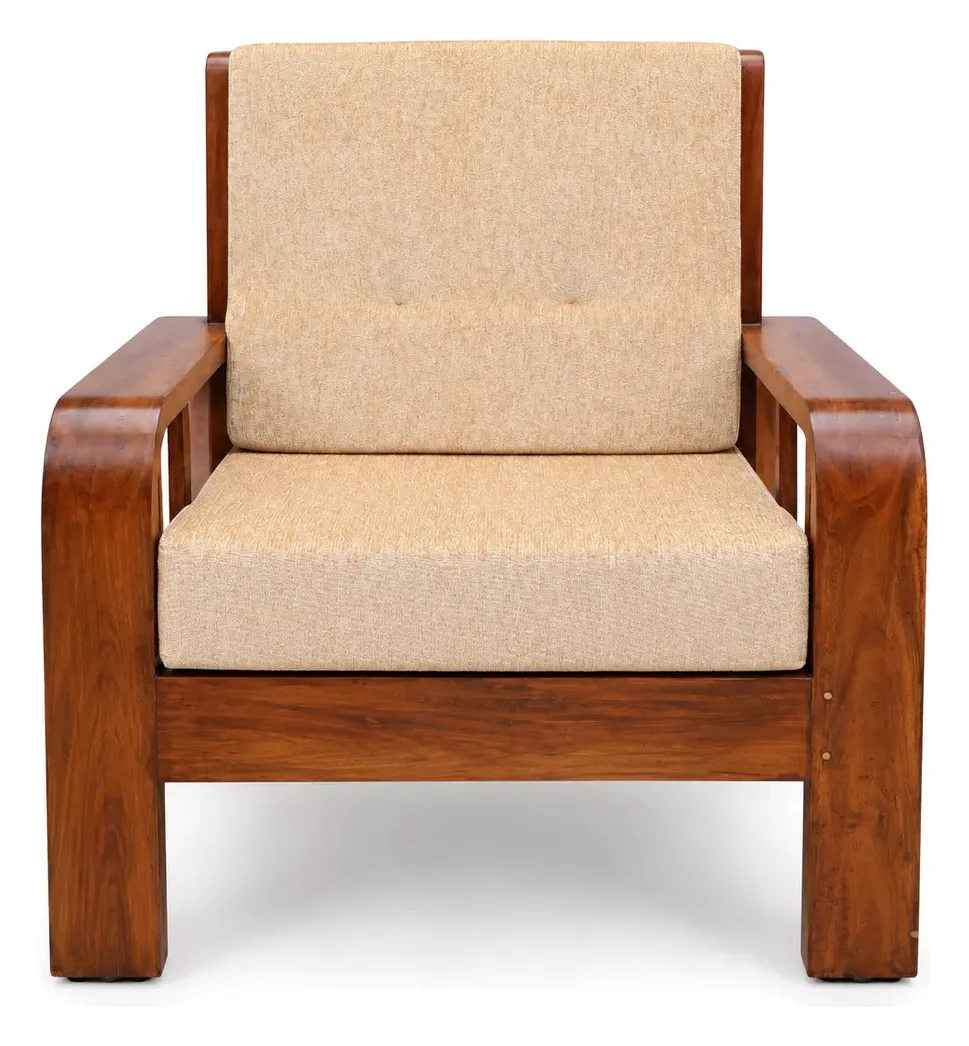 Sofa Set 3+1+1, Beige, Wooden Frame, photo 2