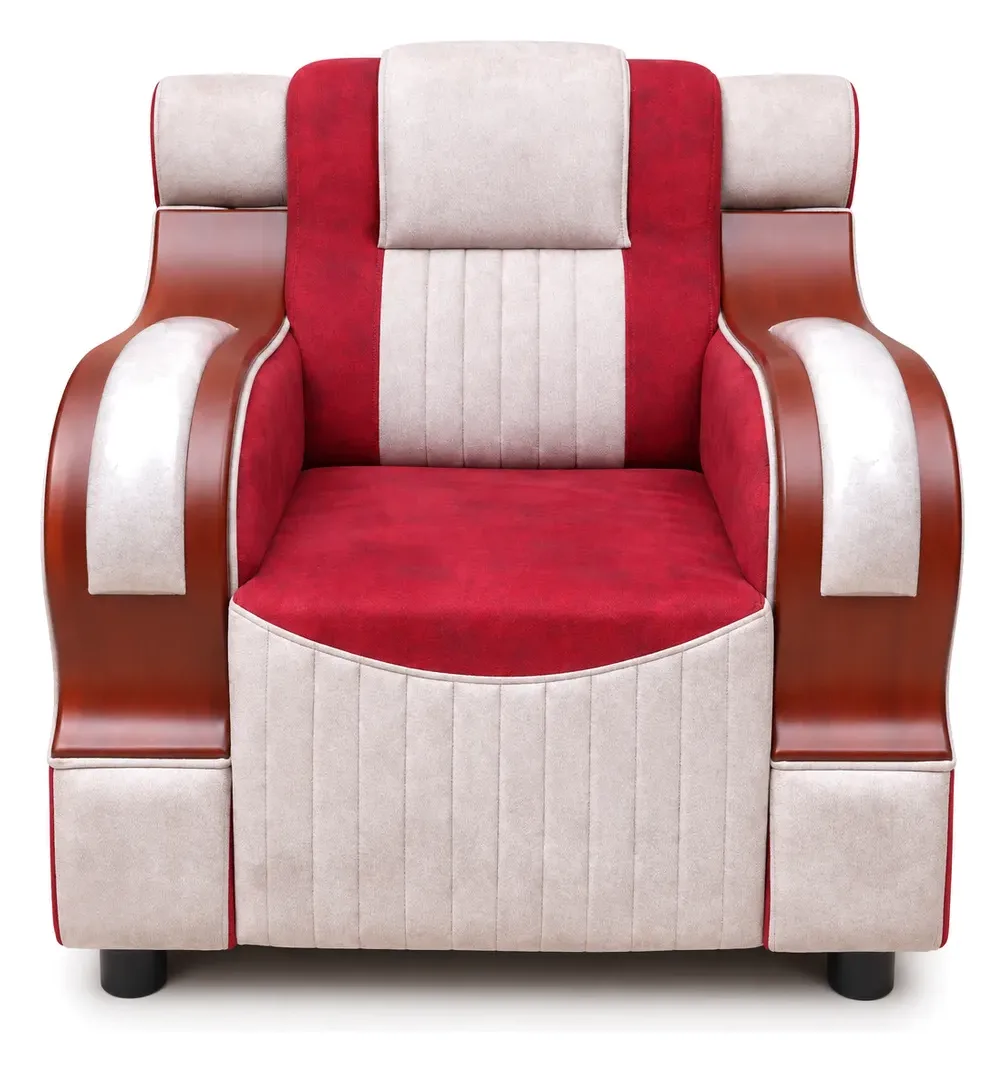 Sofa Set 3+1+1, Red and White, photo 2