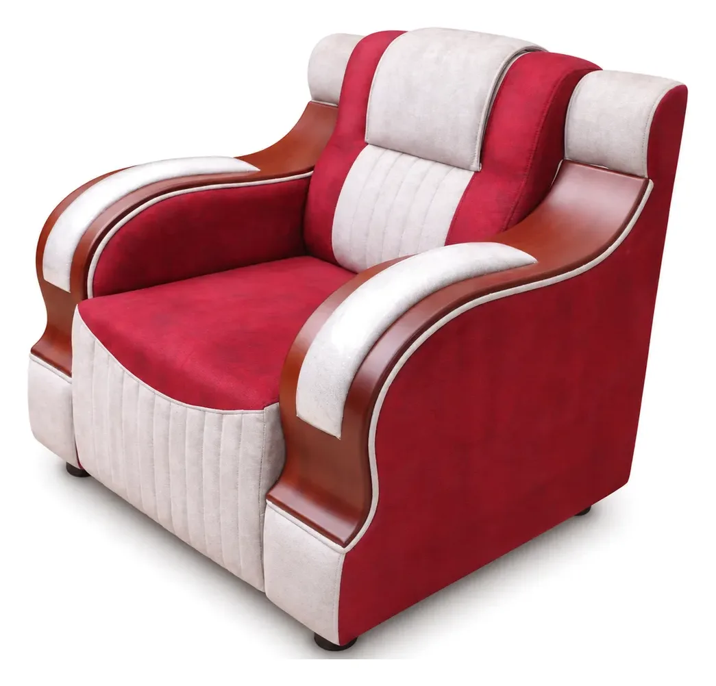 Sofa Set 3+1+1, Red and White, photo 3