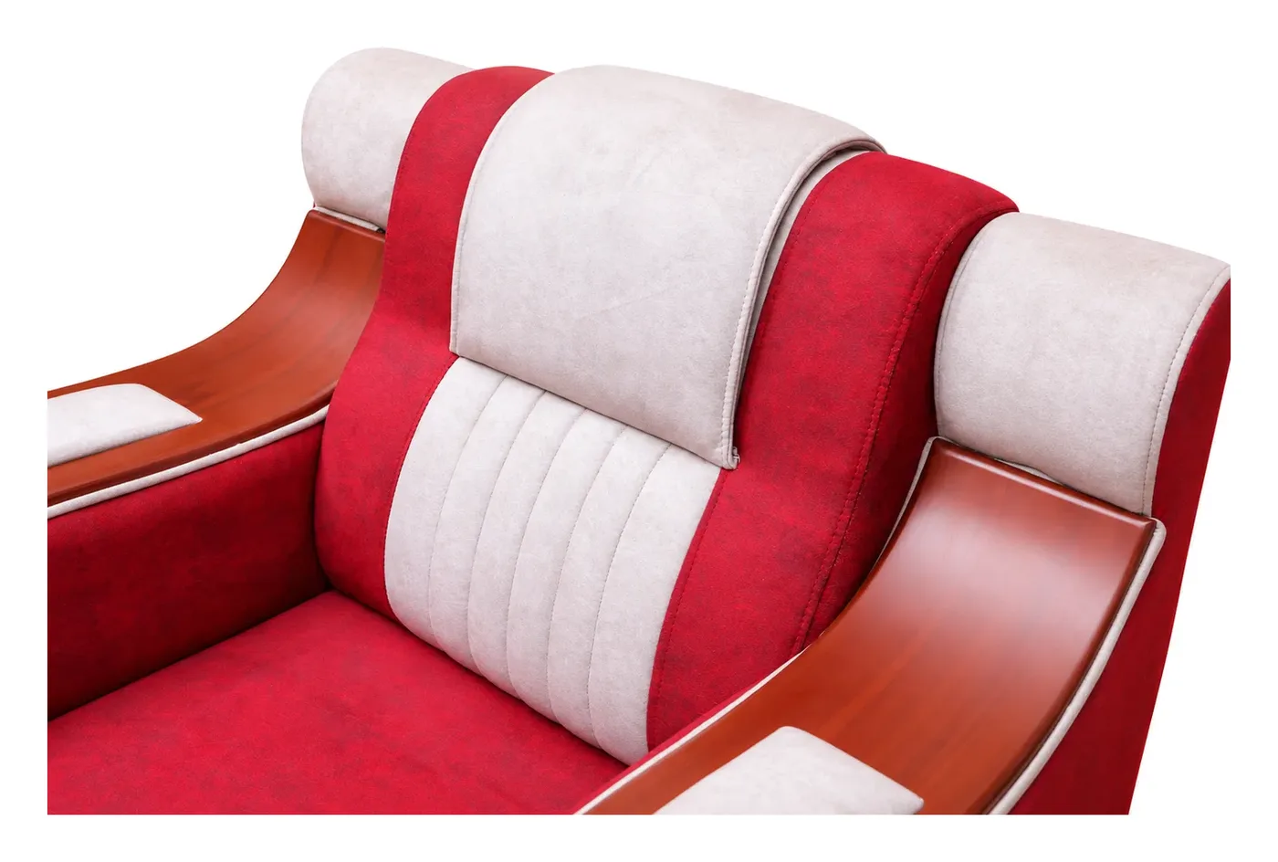 Sofa Set 3+1+1, Red and White, photo 4