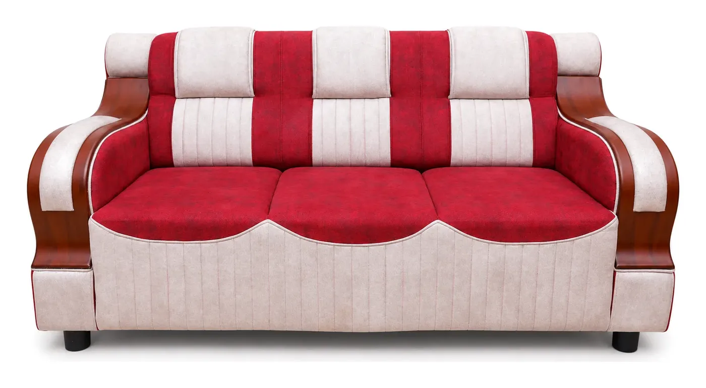 Sofa Set 3+1+1, Red and White, photo 5