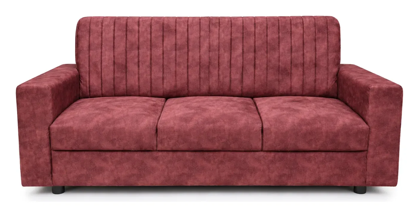 Sofa Set 3+1+1, Brick Red, Channel-Stitched, photo 5