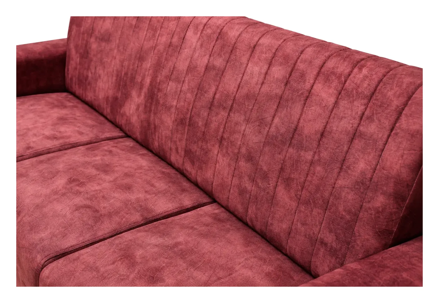 Sofa Set 3+1+1, Brick Red, Channel-Stitched, photo 8