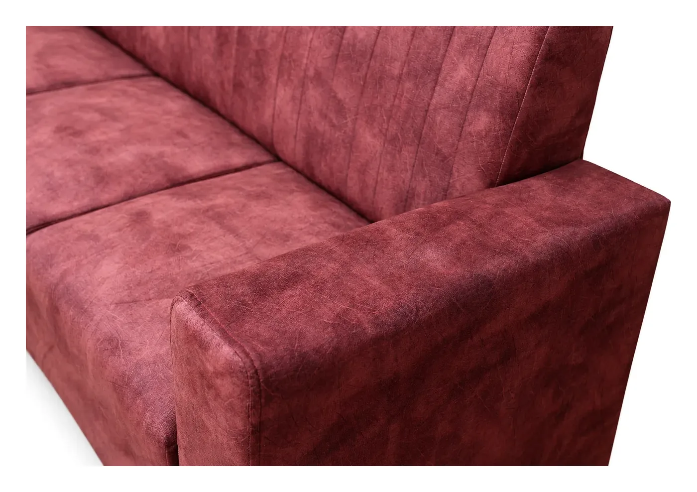 Sofa Set 3+1+1, Brick Red, Channel-Stitched, photo 9