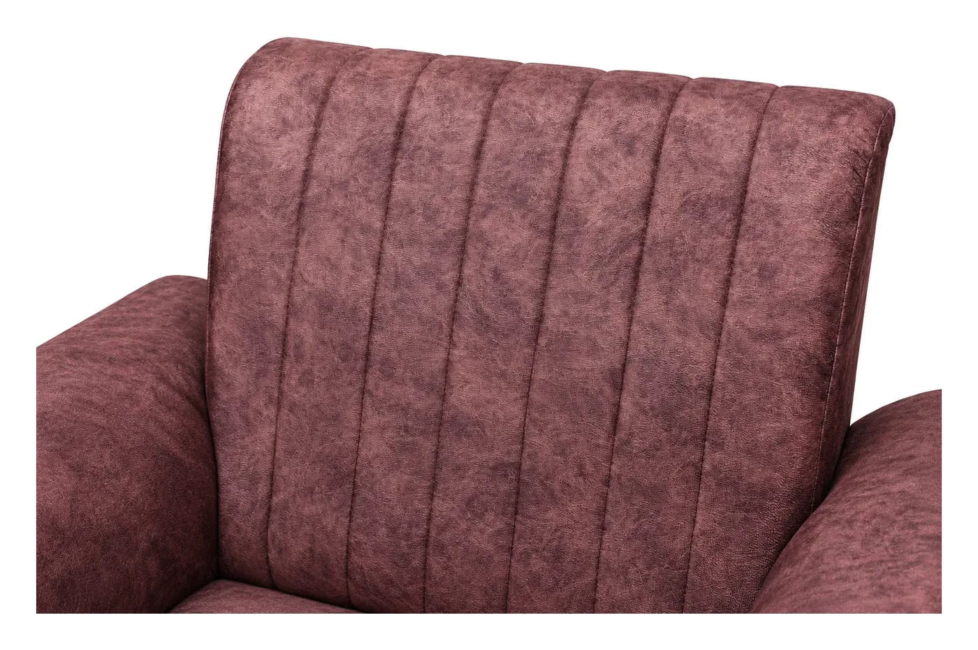 Sofa Set 3+1+1, Wine, Channel-Stitched, photo 2