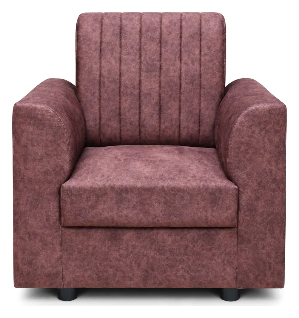 Sofa Set 3+1+1, Wine, Channel-Stitched, photo 4