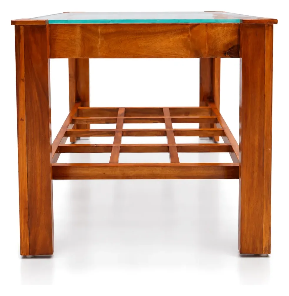 Centre Table, Checkered Glass with Pebble Centre, photo 4