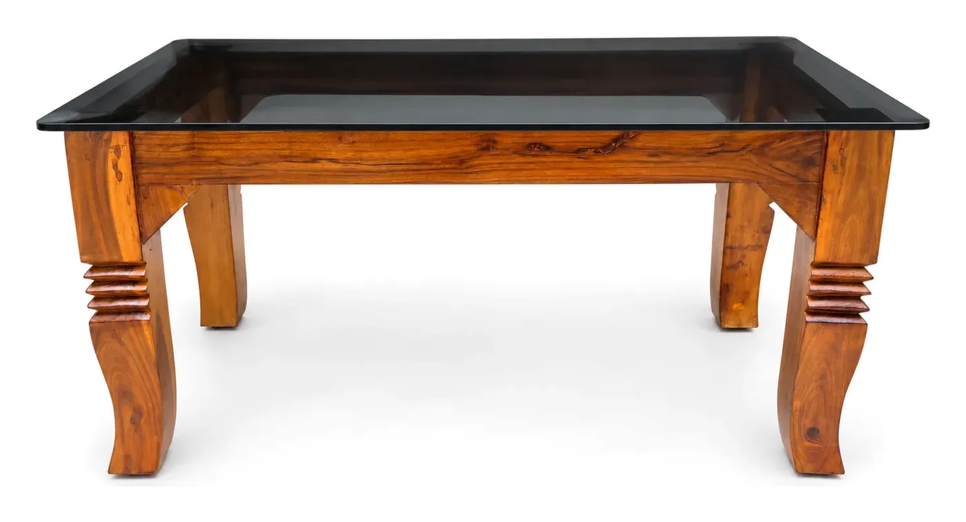 Centre Table, Black Glass, Carved Legs, photo 3