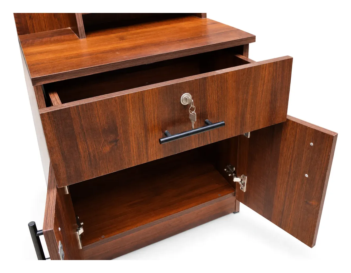 Dressing Table with Mirror, Walnut Finish, photo 2