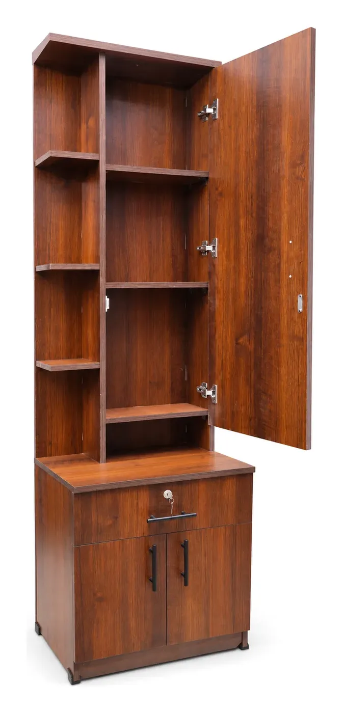 Dressing Table with Mirror, Walnut Finish, photo 3