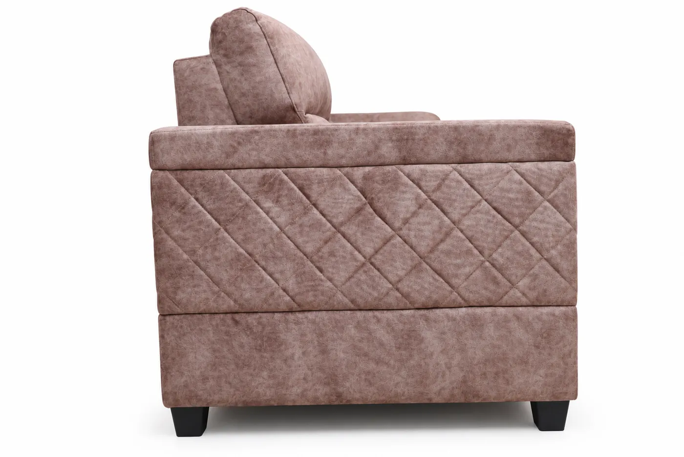 L-Shaped Sofa, Mocha Brown Suede, photo 8
